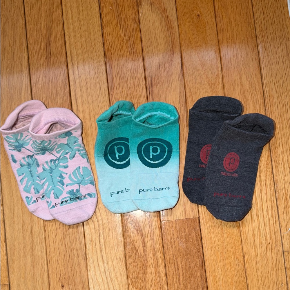 Pure Barre womens no slip Socks - for women shoe size 6 to 8